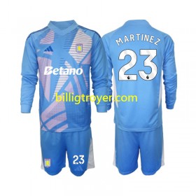 Billige Fotballdrakter Aston Villa Emiliano Martinez 23 Keeper Barn Tredjedraktsett 2024/25 Langermet